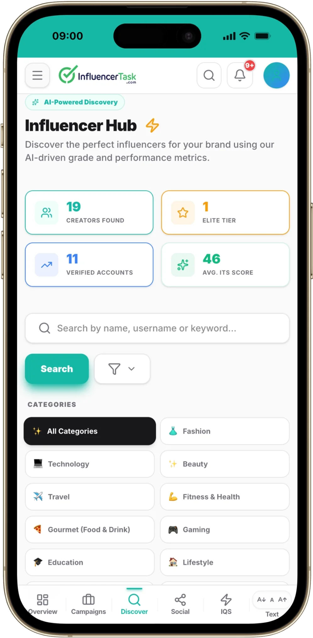 Mobile Category Browsing & Talent Discovery