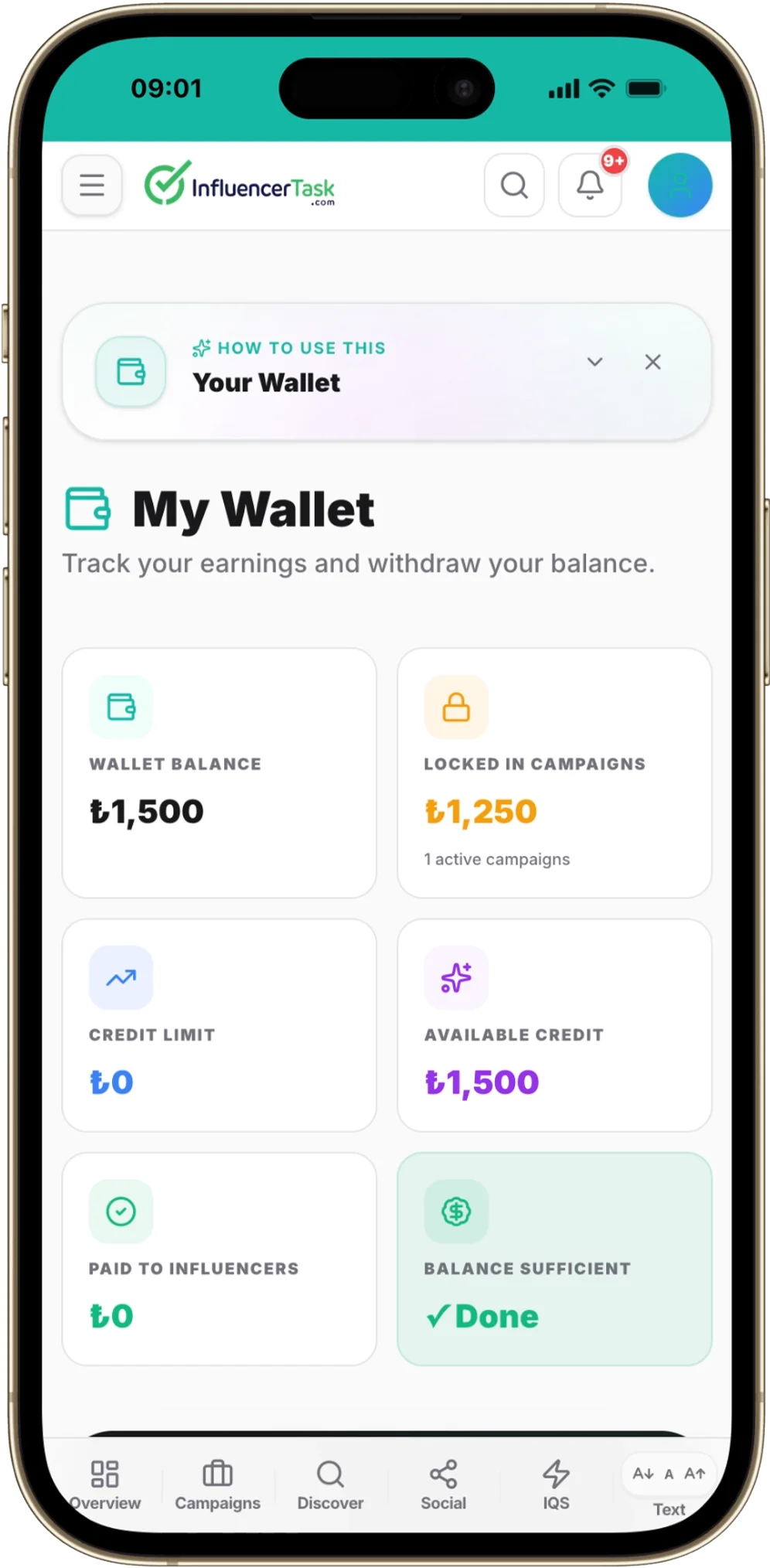 Mobile Wallet, Escrow Balances & Payouts